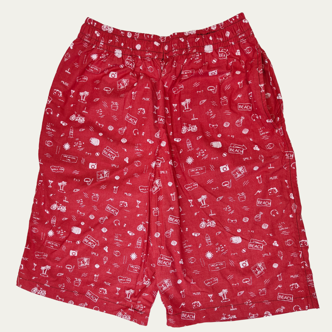 Red Shorts : Beach