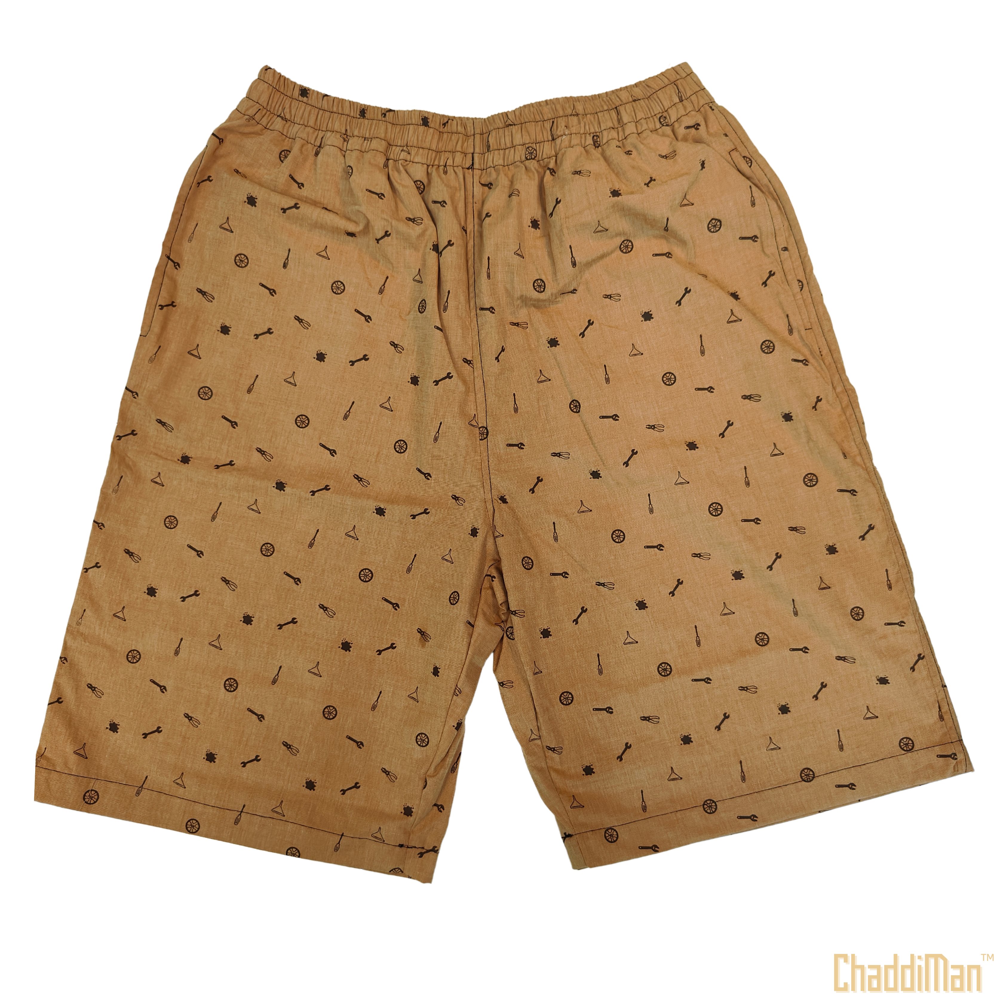 Brown Mechanical Shorts